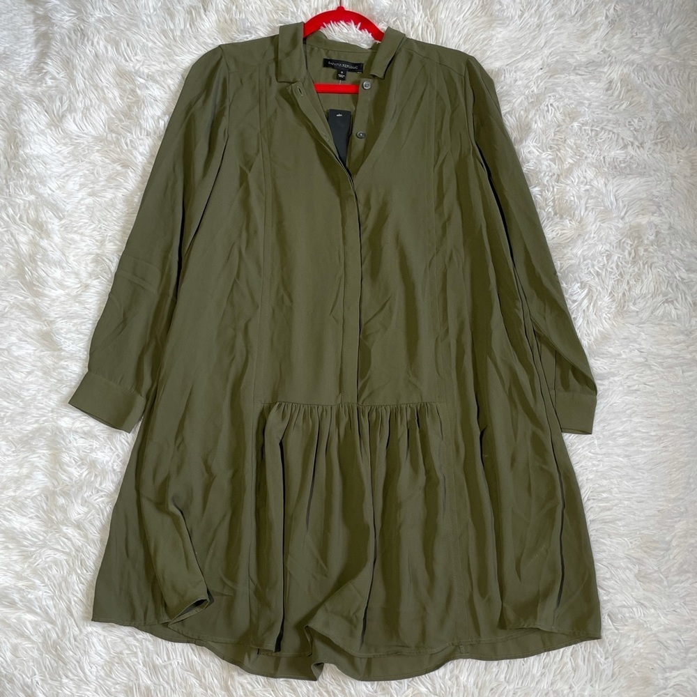Banana Republic Olive Green Straight Dress
